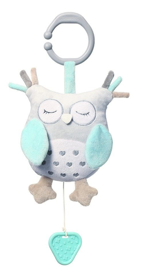 BABY ONO Plyšová hračka s klipom a vibráciou Owl Sophia